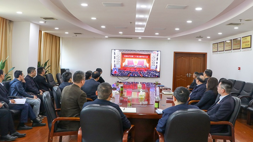 湖南省茶业集团组织收看中国共产党第二十次全国代表大会开幕会